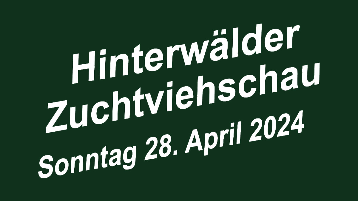 Hinterwälder Zuchtviehschau